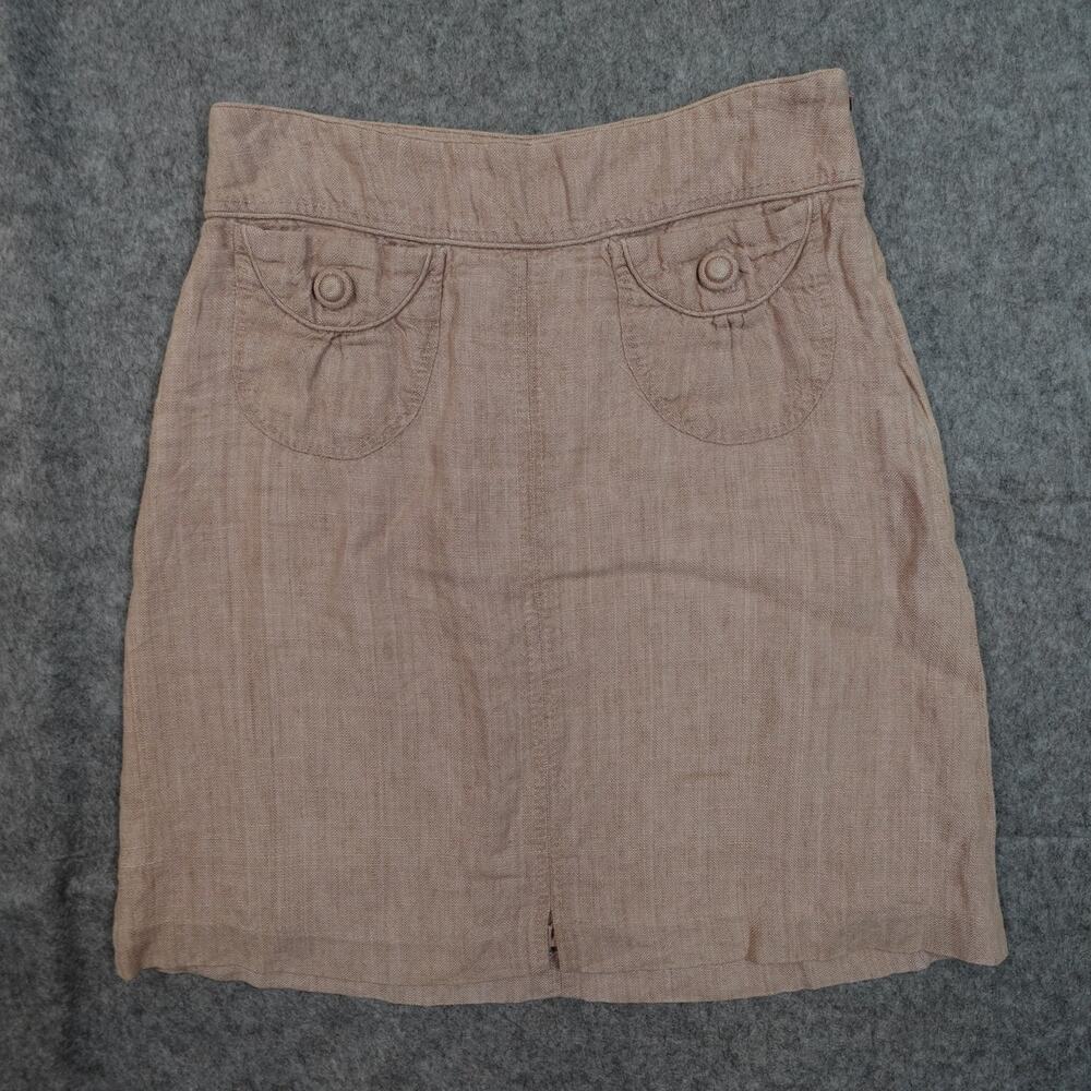 Elevenses Skirt Womens Small? Anthro Mini Pink Pockets